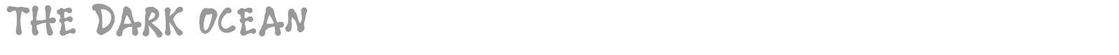 The Dark Ocean font preview